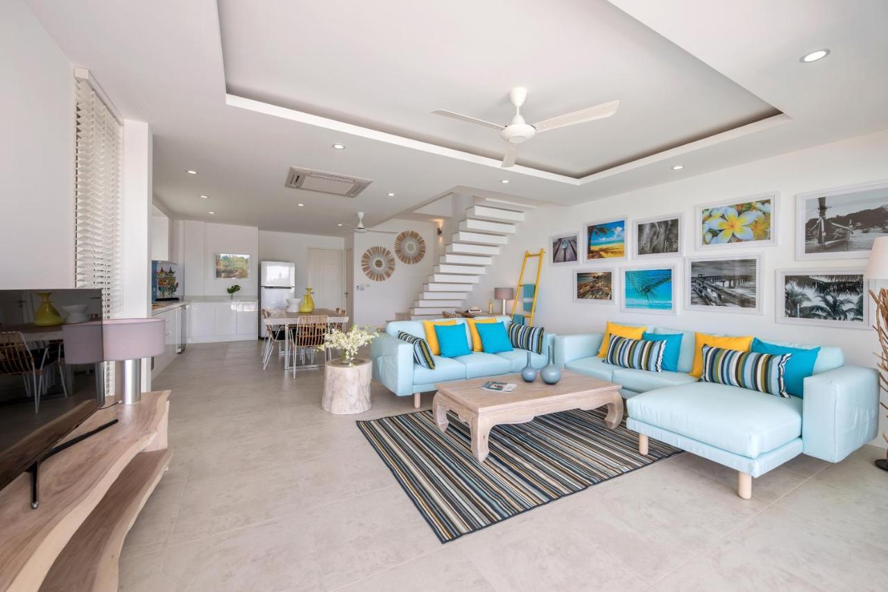 Beachside Villa - B18 - At Bayside Luxury Villas Samrong Bay Beach, 4 Bed 5 Bath, Sea & Sunset Views, Only 200M Walk To The Beach Choeng Mon Exteriör bild