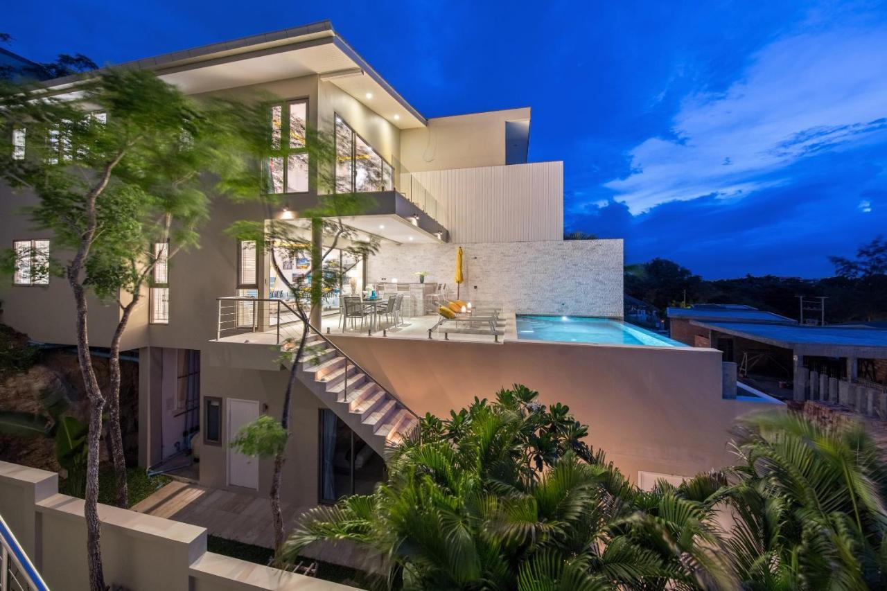 Beachside Villa - B18 - At Bayside Luxury Villas Samrong Bay Beach, 4 Bed 5 Bath, Sea & Sunset Views, Only 200M Walk To The Beach Choeng Mon Exteriör bild
