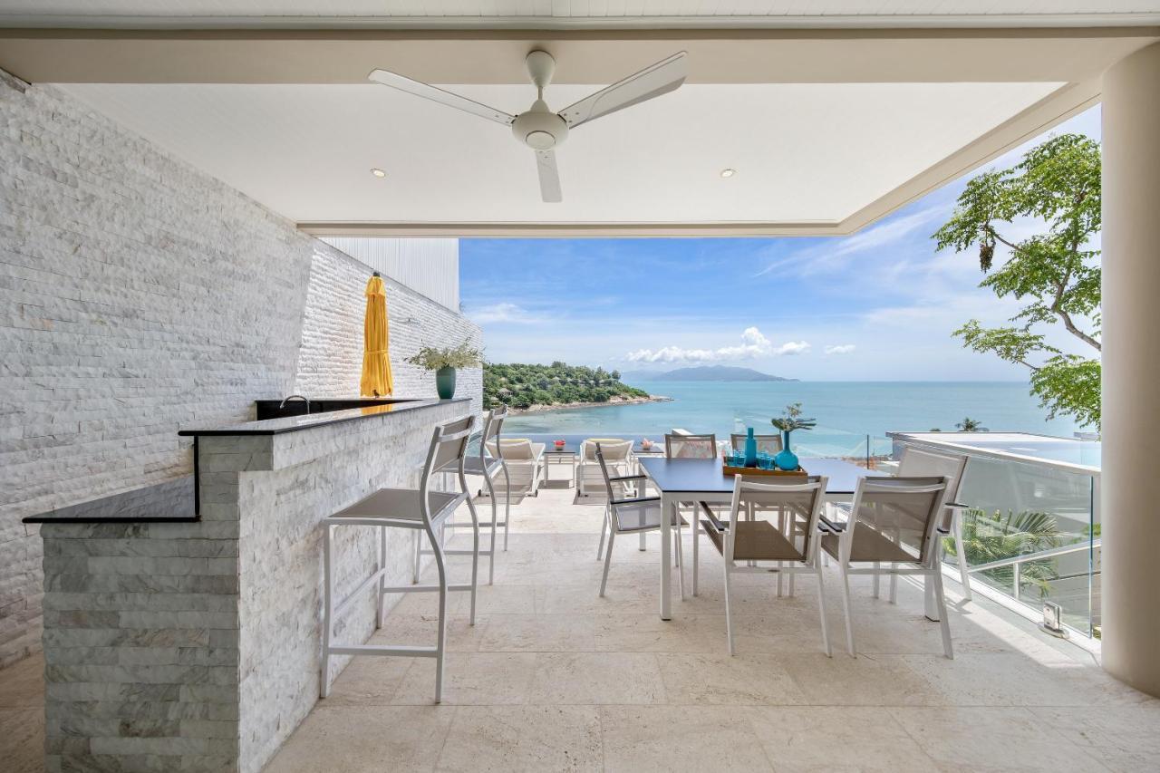Beachside Villa - B18 - At Bayside Luxury Villas Samrong Bay Beach, 4 Bed 5 Bath, Sea & Sunset Views, Only 200M Walk To The Beach Choeng Mon Exteriör bild
